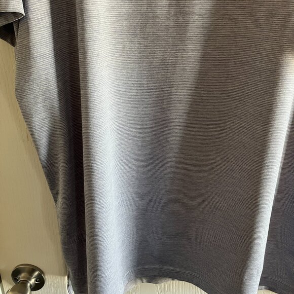 Vineyard Vines Performance Polo Shirt Mens XL Gray & White Striped Golf Shirt. - Picture 3 of 12